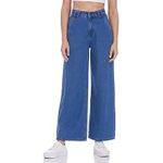 91.0% Off – AKA CHIC Women Wide Leg High Rise Cotton Non Stretchable Jeans