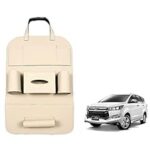 88.0% Off – Oshotto Car Backseat Storage Organizer Phone Holder,Multi-Pocket for Bottles, Tissue Boxes,Kids Toy Storage and Great Travel Accessory Compatible with Toyota Innova Crysta (Beige)
