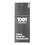 46.0% Off – Candy 328 L, 2 Star, Convertible 10-in-1, Triple Inverter & Dual Fan Motor Technology, Frost Free Double Door Refrigerator (CDD3532MS Moon Silver)