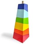 84.0% Off – WONDRBOX Wooden Stacking Toy Gift for Kids Age 1 2 3 4 5, Educational Learning Montessori Kids Toys