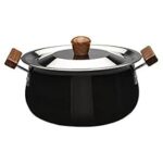 63.0% Off – Wonderchef Ebony Hard Anodized Non-Stick Biryani Handi with Lid – 5L | Black, 1 Piece