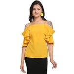 95.0% Off – Rajnandini Women’s Regular Fit Top (JOPLROLY01A_Yellow_Medium)