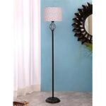 86.0% Off – Devansh Printed Cotton Drum Spiral Iron Basket Floor Lamp -15 (12×56.7inches)