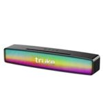 81.0% Off – truke Thunder Bar 16W Bluetooth Speaker with RGB LEDs – Dual 52mm Speakers, 6Hours Long Battery Life, Mobile/Tablet Holder, AUX, USB, FM Mode, Portable Speaker for Home/Outdoor/Travel [Black]