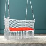 81.0% Off – Swingzy Large Trapezium Double Seater Swing Chair/Hammock Chair for Home, Indoor, Outdoor, Garden/Hanging Hammock Swing Chair for 2 People/Jhula for Adults with Hanging KIT with Cushion-(White)