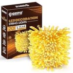 90.0% Off – Gesto 20 Meter Led Serial String Lights – AC Plug Waterproof Copper Wire Yellow Fairy Light for Home Decoration,Christmas,Garden, Deepawali & Diwali Decoration Lights for Balcony Outdoor- Warm White