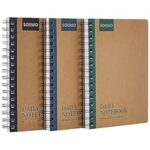 81.0% Off – Amazon Brand – Solimo Notebooks, Spiral-Bound, Kraft Cover, Lightweight, Pleasing Designs (A5, 160 Pages, 100 GSM, Set of 3)