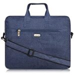 91.0% Off – Lorem Unisex Blue Linen Textured Synthetic Laptop Bag BG29