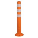 89.0% Off – Aktion Safety Flexible Plastic Spring Post Barrier (Orange), (Pack of 10)