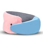 89.0% Off – Billebon Memory Foam Neck Pillow with Cooling Gel, Snake Shape Travel Pillow with Snap Button, Neck Rest for Travelling & Flight Travel, Ergonomic Support for Comfort & Pain Relief (Black)