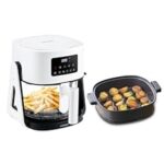 73.0% Off – Acerpure Air Fryer | 100% Glass Bowl | 90% Less Oil | 5.5L Air Fryer + 2.5L Cooking Pot | Air Fry, Toast, Reheat, Grill, Cook | 360° TurboHeat Technology | Preset Modes | 1500 Watts | White