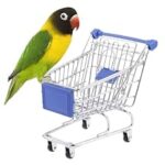 0.0% Off – Sage Square Miniature Shopping Trolley for Birds: Engaging Play & Enrichment, Durable, Cage Accessory, Entertainment, Fun & Interactive Play Toy for Budgies, Parrot, Love Birds (Random Colour)