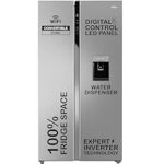 46.0% Off – Haier SmartChoice 596L 3Star 2-Door Water Dispenser Side by Side Frost Free Refrigerator|Convertible|Smart Sense AI | Expert Inverter|Digital Display Panel (HRS-682SWDU1, Shiny Silver)
