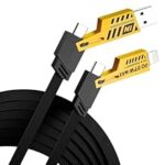 86.0% Off – DR VAKU® 4-in-1 Multi Function Fast Charging Cable 65W Braided Durable Data Transfer Dual Type-C & USB-A Connectors Compatible with iPhone, Samsung, OnePlus, Tablets & All USB Devices (1 Meter)