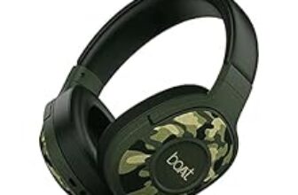 80.0% Off – boAt Rockerz 558 Bluetooth Wireless Over Ear Headphones with Mic Upto 20 Hours Playback, 50MM Drivers, Soft Padded Ear Cushions and Physical Noise Isolation(Army Green)