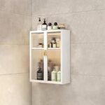 95.0% Off – AINEXA MIORAH Bathroom Storage Cabinet | Bathroom Accessories Set, Washroom Organiser Cabinet | 3 Layer, Space Saving Carbon Steel Shelf, White, 50 cm, Pack of 1