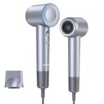 85.0% Off – COSTAR High-Speed Ionic Hair Dryer, 110000 RPM Brushless Motor, 200 Million Negative Blow Dryer, Low Noise, Thermo-Control Hair dryer for Women & Men Home and Travel with Magnetic Nozzle (HALO V2, Silver)