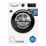 45.0% Off – Bosch 9kg 5 Star Anti Stain & AI Active Water Plus Fully Automatic Front Load Washing Machine with Built in Heater (WGA14200IN, Pretreatment & Steam with Anti Bacteria and 5 Star Inverter, White)