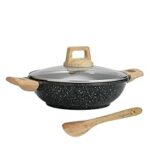 69.0% Off – Lifelong Die-Cast Kadhai 24cm with Glass Lid & Wooden Spatula | 1.9L, 1.5Kg | Gas & Induction Compatible | Even Heat Distribution, Toxin & Teflon Free, Non-Stick, & Durable | Perfect for Cooking