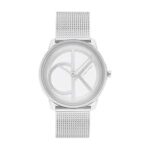 70.0% Off – Calvin Klein Iconic MESH Analog Silver Dial Unisex’s Watch-25200032