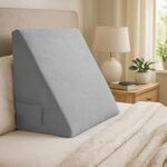 70.0% Off – Sleepsia Wedge Cushion | 1 Year Warranty | Wedge Pillows for Bed, Orthopedic Memory Foam Back Support Pillow for Bed | Acid Reflux, Pregnancy, GERD, Back & Leg Support- Grey, 20″ Lx17.4 Wx10 H