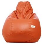 86.0% Off – Sattva Classic Leatherette Bean Bag Cover (Without Beans) XXL Size – Orange