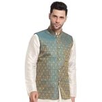 73.0% Off – KRAFT INDIA Men Silk Blend Paisley Nehru Jacket Only