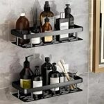 90.0% Off – Oslen Self-Adhesive Multipurpose Wall Mounted Bathroom Shelf and Rack for Bathroom and Kitchen Plastic Bathroom Shelf for Wall, Bathroom Organiser Without Drill, 1 Pcs Black Bathroom Shelf