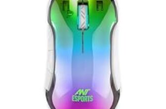 83.0% Off – Ant Esports GM610 7D Crystal Full RGB Gaming Mouse, Instant 825 Chip, 7 Adjustable DPI Up to 12800, Lightweight Mouse, 7 Buttons, Ergonomic Gamer Mice for Windows/Laptop/PC/Mac OS- White