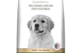 88.0% Drop – Grain Zero Puppy Dry Dog Food 12kg | Real Chicken, Egg & Vegetables | 48% Meat Inclusion, No Grain Formula, Gluten-Free | Promotes Healthy Skin & Coat | All Breeds