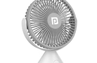 80.0% Off – Portronics Aero Breeze Portable Table Fan 178mm, USB Rechargeable Fan, 3 Speed Airflow, Battery Powered Silent Operation, 4 Hours Back Up, 360° Rotatable USB Fan, BLDC Fan for Kitchen,Office,Home