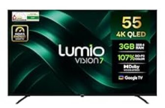 50.0% Off – Lumio Vision 7 139 cm (55 inches) 4K Ultra-HD Smart QLED Google TV FTW3-ADSG