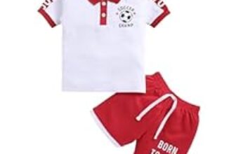 89.0% Off – LITTLE NINJA Pure Cotton Knee Length Half Sleeve Solid Chest Printed Tee & Shorts Set – Red 0-6M