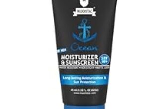 62.0% Drop – Muuchstac Mens Ocean Moisturizer & Sunscreen Matte Look Spf 18+ Cream With Turmeric & Aloe Vera Beads, Non-Sticky & Water Resistant 45 Ml – All