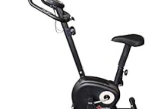 85.0% Off – PowerMax Fitness BU-510-AL152 Steel Exercise Upright Bike, Black, Max user weight 100KG