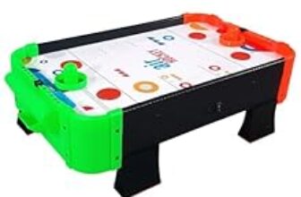 78.0% Off – Kidsmate Air Hockey Game for Kids | Electric Powered Tabletop Board Game with 2 Strikers & 4 Pucks | 60 CM Medium Size Ice Hockey Indoor Sports Family Game for Boys & Girs for 5Yr and Up – Multicolor