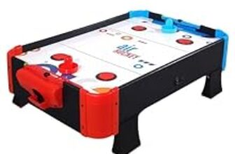 75.0% Off – Kidsmate Air Hockey Game for Kids | Electric Powered Tabletop Board Game with 2 Strikers & 4 Pucks | 72.5 CM Large Size Ice Hockey Indoor Sports Family Game for Kids & Adults – Multicolor