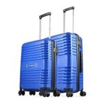83.0% Off – Aristocrat Harbour Set of 2 Trolley Bag 55, 66 cm | Small+Medium | Polypropylene Hard Luggage | Smooth 8-Wheel Suitcase | Combination Lock with Sturdy Zipper | 3-Year Warranty – Unisex (Blue)