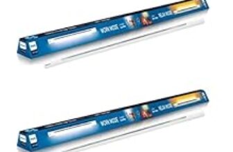 71.0% Off – Philips Polycarbonate Twin Glow 25-Watt +25-Watt Up-Down LED Batten Tubelight – Pack of 2 (25W Yellow Uplight Relax Mode 25W White Downlight Work Mode)
