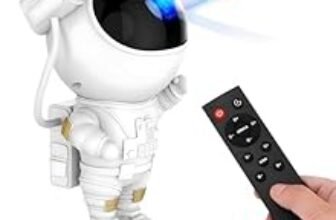 80.0% Off – Kidsmate Astronaut Galaxy Projector – 360° Adjustable Nebula Night Light with Remote & Timer for Bedroom, Gaming & Party | Sky Night Lamp with Stunning Star Effects for Home & Kids Room – White