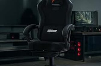 57.0% Off – DROGO Aura Ergonomic Gaming Chair with Premium PU Leather Fabric, Linkage Armrest, Adjustable Neck & Lumbar Pillow | Computer Chair for Study | Office Chairs for Work from Home with Recline (Black)