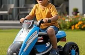 68.0% Off – Toyzone Moto Electric Bike (Blue) | 6V Rechargeable Bike with 4.5Ah Battery | LED Lights, MP3 with Music, USB & AUX | Smooth Acceleration | 6M Battery Warranty | Age 2-8 Years, Upto 35 kg