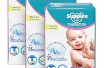 65.0% Off – Amazon Brand – Supples Premium Baby Diaper Pants | 162 Baby Diapers | XL | 12-17 Kg | 54 x 3 Packs | 12 Hrs Absorption | Cushiony Cotton Soft Fabric | Phthalates-Free | Triple Leak Guard