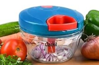 89.0% Off – Clazkit Kitchen Dori Handy Vegetable and Fruit Manual Onion Dry Fruit Salad Maker Vegetable Quick String Chopper Machine, Cutter – 3 Stainless Steel Blades -450ml