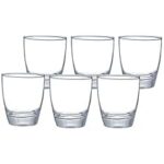38.0% Off – Amazon Brand – Solimo MEA Whisky Glass Set, 380ml, Set of 6, Transparent