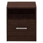 86.0% Off – Royaloak Zest Sidetable | Engineered Wood with Melamine Finish Sidetable | Ample Storage |Telescopic Channel | Chrome Handle | Modern Design | Sidetable with Drawer | Wooden Side Table for Bedroom