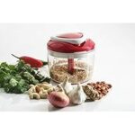 52.0% Off – Ganesh Kitchen Dori Handy Vegetable and Fruit Manual Onion Dry Fruit Salad Maker Vegetable Quick String Chopper Machine, Cutter – 3 Stainless Steel Blades – Red