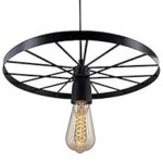 90.0% Off – Desidiya Hanging Wheel Ceiling Light Lamp (Black, Bulb not Included)(Bronze;Iron;Metal)