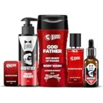 71.0% Off – Beardo GodFather Body Wash 200ml, Solid Perfume 10g, Perfume 50ml, Beard Wash 100ml & Beard Oil 30ml | 5-Piece Grooming Set for Men, Ultimate Clean & Fragrance Combo