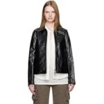 99.0% Off – Women’s Genuine Leather Jacket | Black Zip-Up Biker Style | Slim Fit Casual Wear | Classic Design Soft Lightweight & Comfortable Wear Fornt Zipper Closer For Men | Unisex Racing Sports Jacket